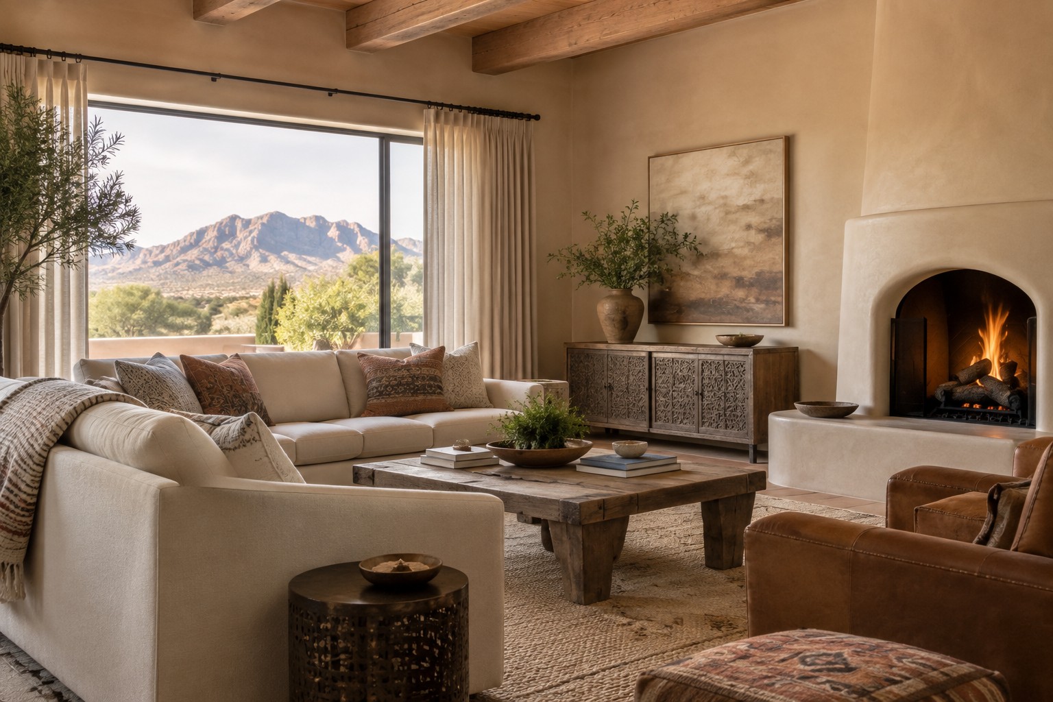 A bright, sophisticated Albuquerque living room